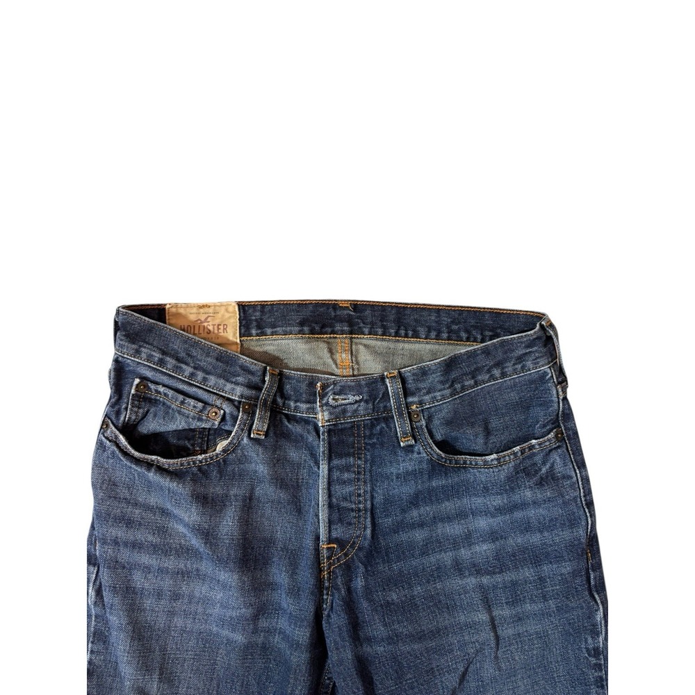 Hollister Classic Straight‎ Leg Button Fly Jeans  Men's Size 32x30 100% Cotton - Picture 5 of 15